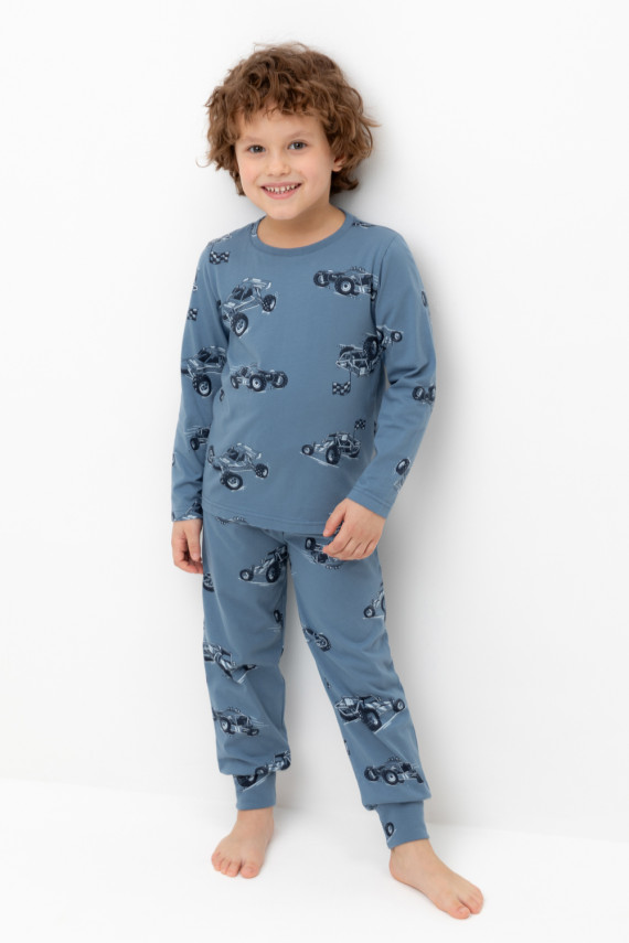 

Пижама для мальчиков CROCKID, К 1561, цвет - синий, Пижама