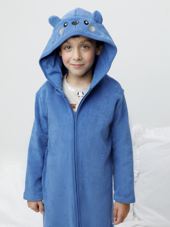 

Халат для мальчиков CROCKID, К 5801, цвет - синий, Халат