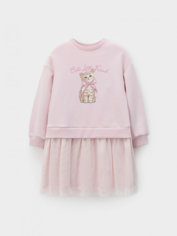 Платье для девочек CROCKID КР 5981-1 цвет - светло-розовый 1999₽