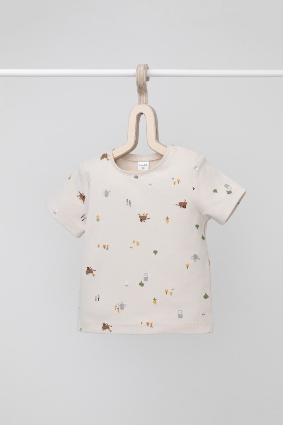 Футболка для новорожденных CROCKID К 301156 цвет - бежевый 249₽