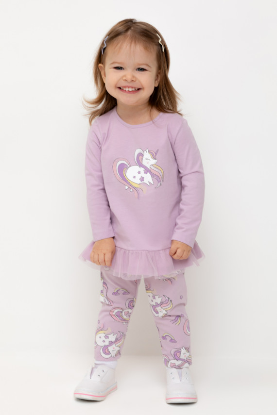 Лосины для девочки для девочек CROCKID КР 4321 цвет - фиолетовый 349₽