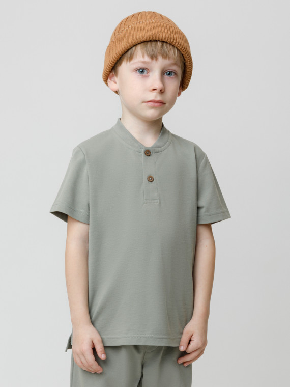 

Футболка для мальчиков CROCKID, КР 302584, цвет - хаки, Футболка