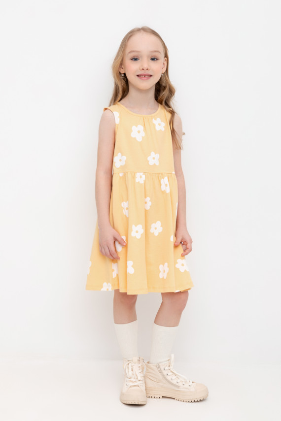 

Платье для девочек CROCKID, К 5882, цвет - желтый, Платье