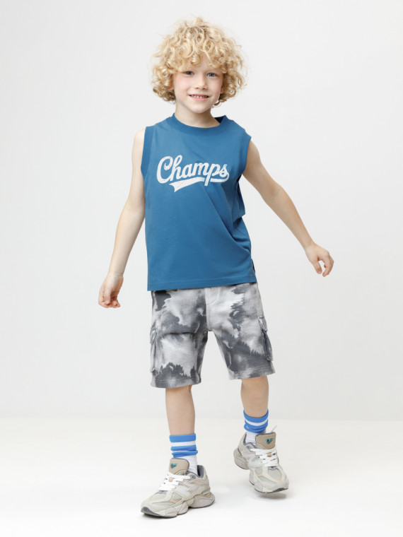 Шорты для мальчика для мальчиков CROCKID КР 400906 цвет - светло-серый5 1099₽