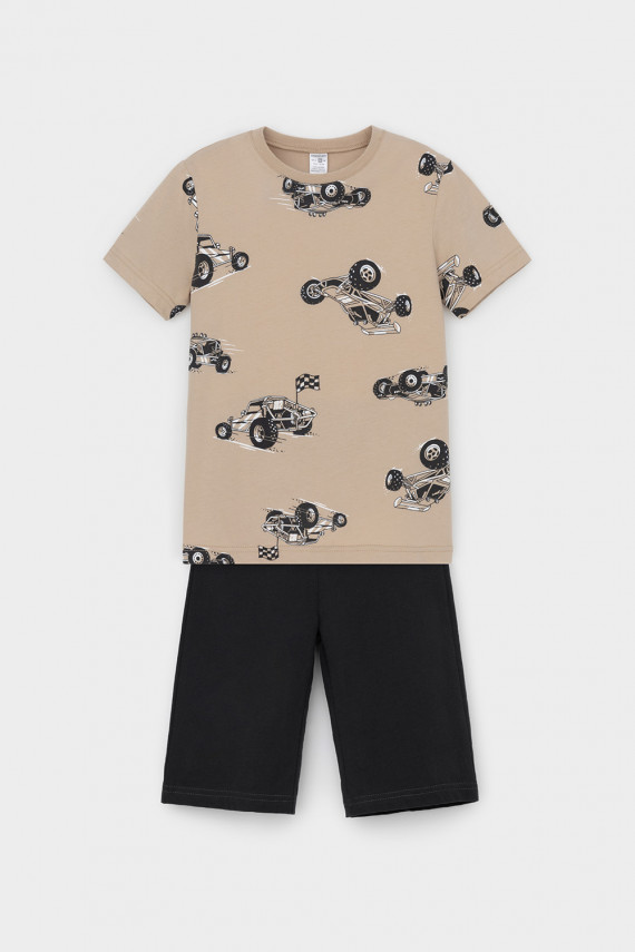 Пижама для мальчиков CROCKID К 1614-1 цвет - бежевый 1099₽