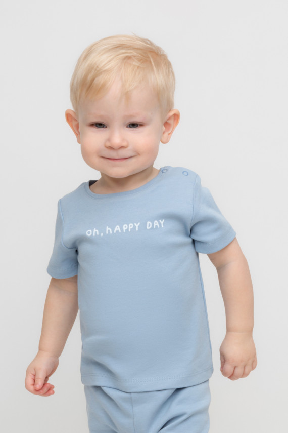 

Футболка для новорожденных CROCKID, К 300582, цвет - синий, Футболка