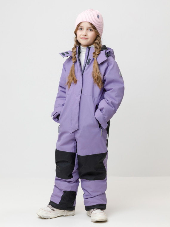 

Комбинезон зимний для девочки с утеплителем нового поколения для девочек CROCKID, ВК 60128/1 УЗГ, цвет - фиолетовый, Комбинезон зимний для девочки с утеплителем нового поколения