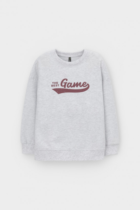 

Свитшот для мальчика для мальчиков CROCKID, КР 302692-1, цвет - светло-серый5, Свитшот для мальчика