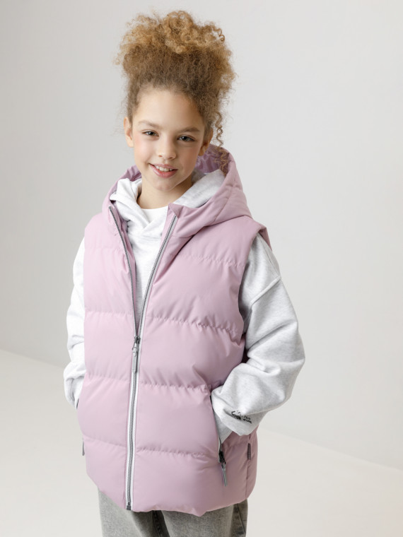 

Жилет для девочек CROCKID, ВК 35022/2 ГР (), цвет - фиолетовый, Жилет