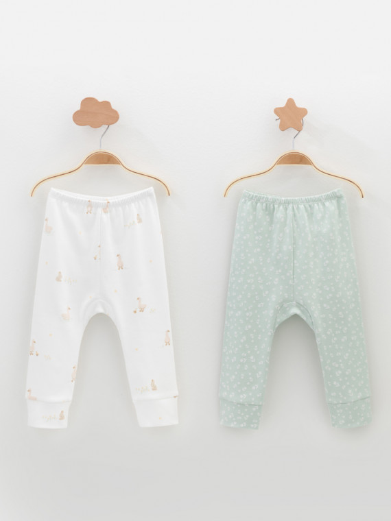 Брюки для новорожденных CROCKID К 4718-2уп цвет - зеленый 899₽