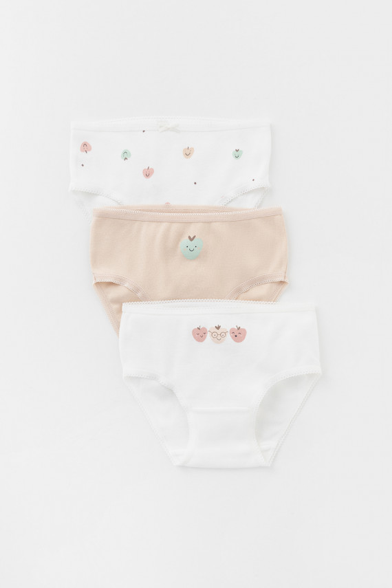 Трусы для девочек CROCKID К 1909-3уп цвет - сахар 799₽