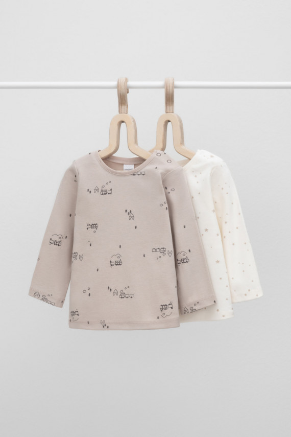 

Джемпер для новорожденных CROCKID, К 301949-2уп, цвет - светло-бежевый, Джемпер