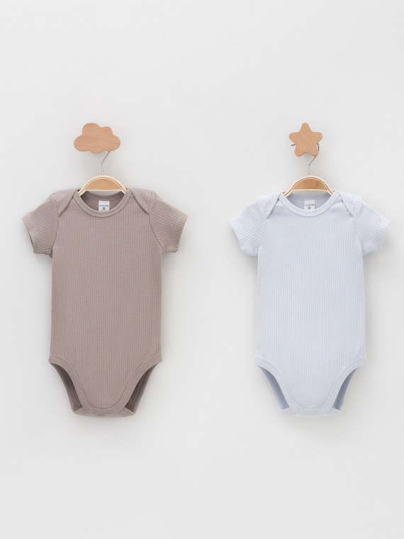 Боди для новорожденных CROCKID К 6525-2уп цвет - кофейный 1099₽