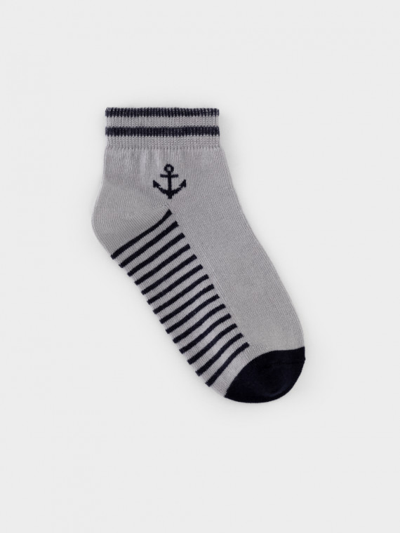 

Носки короткие для мальчика для мальчиков CROCKID, К 9613/17 АТ, цвет - светло-серый5, Носки короткие для мальчика