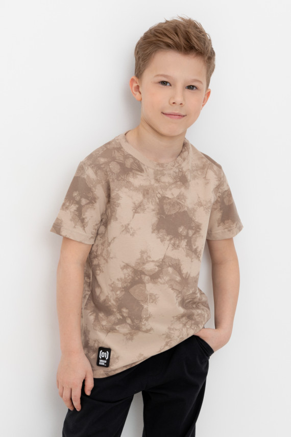 

Футболка для мальчиков CROCKID, КР 302599, цвет - бежевый, Футболка