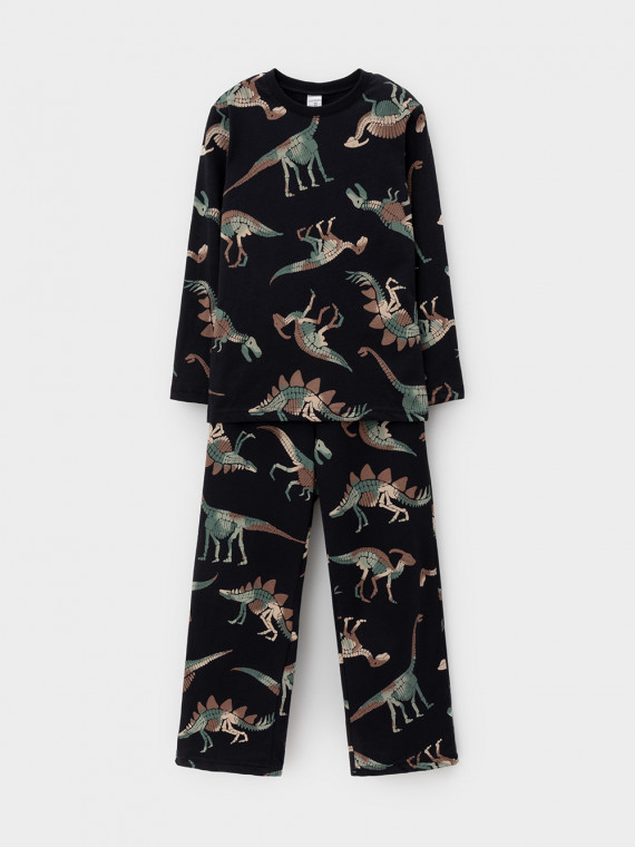 Пижама для мальчиков CROCKID К 1635 цвет - черный3 1039₽