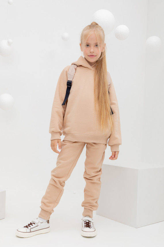 

Брюки для девочек CROCKID, КР 400590, цвет - бежевый, Брюки