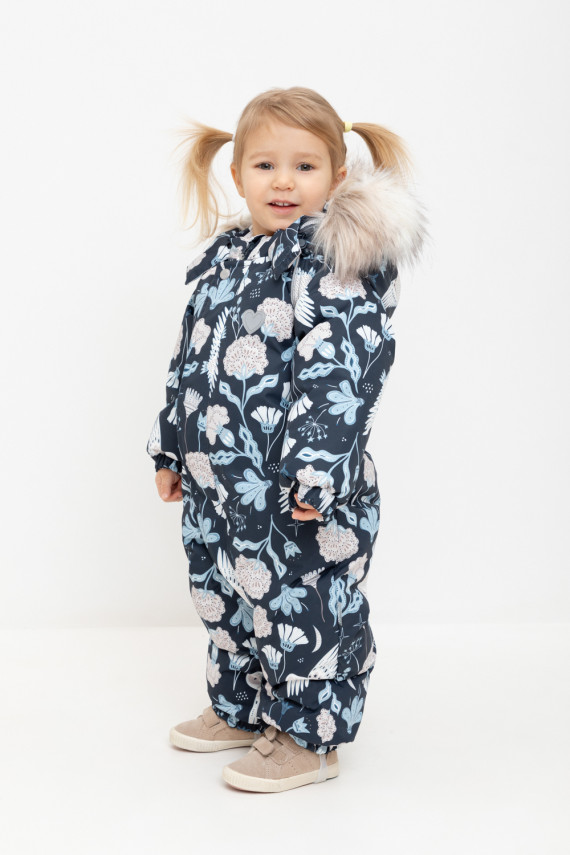 

Комбинезон для девочки с натуральным гипоаллергенным утеплителем для девочек CROCKID, ВК 60103/н/1 УЗГ, цвет - темно-синий, Комбинезон для девочки с натуральным гипоаллергенным утеплителем