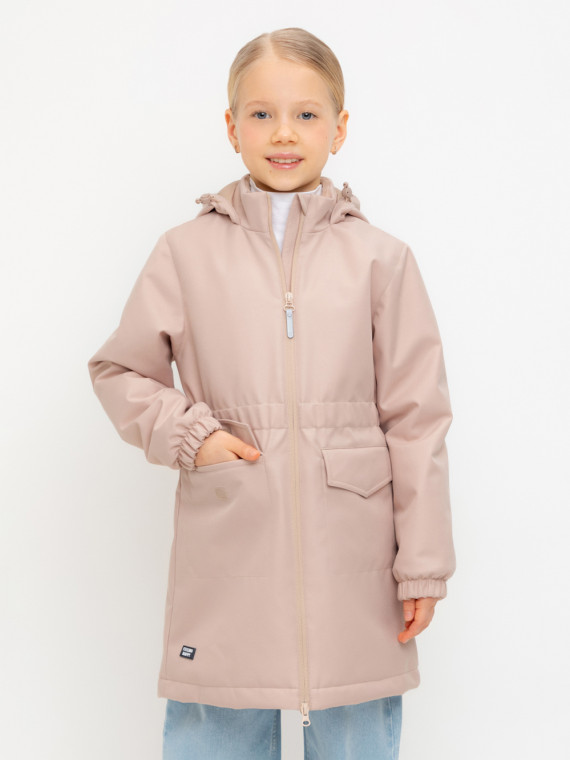 

Пальто для девочек CROCKID, ВК 32152/6 УЗГ, цвет - светло-бежевый, Пальто