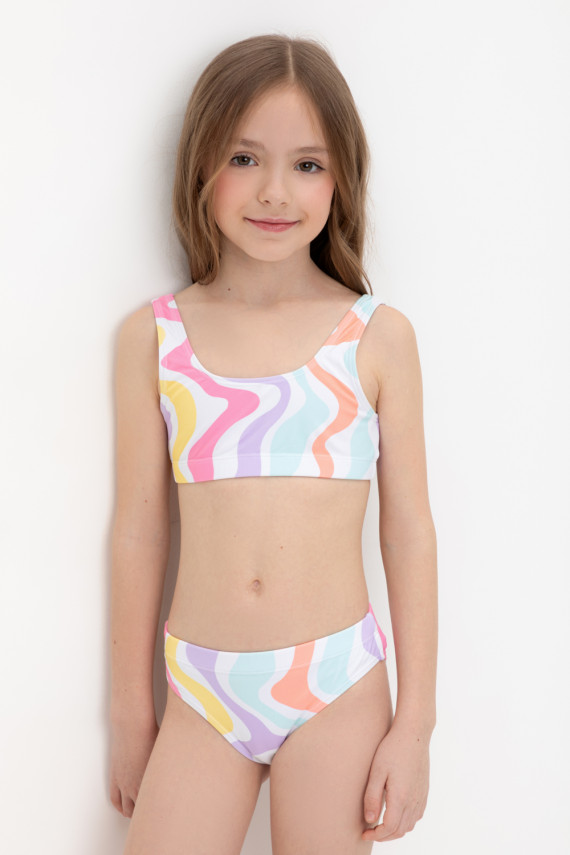 

Купальник для девочек CROCKID, ТК 17012/2н ФВ, цвет - белый, Купальник