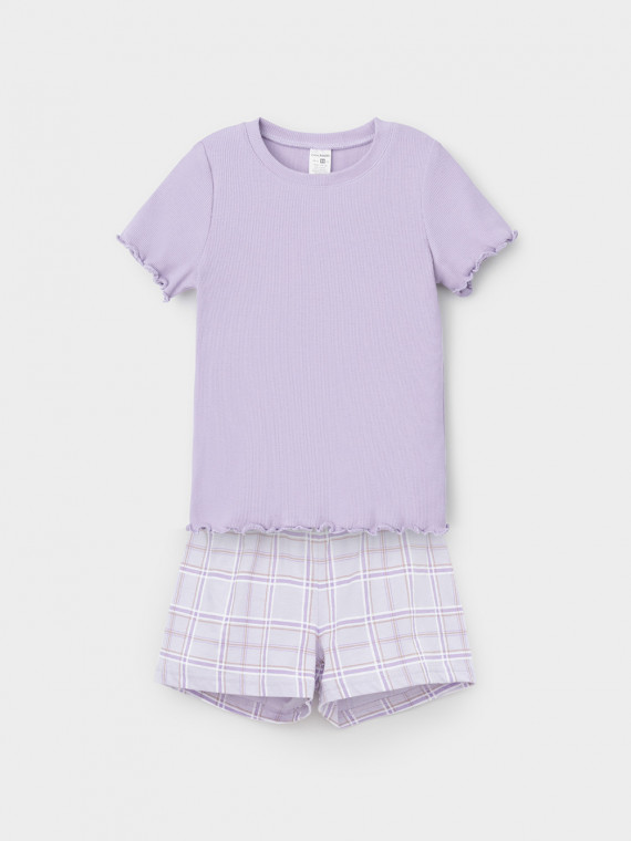 

Пижама для девочек CROCKID, К 1645, цвет - фиолетовый, Пижама