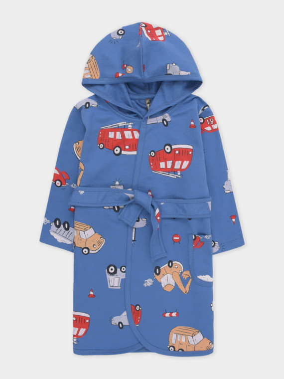 Халат для мальчиков CROCKID К 5763 цвет - синий 1799₽