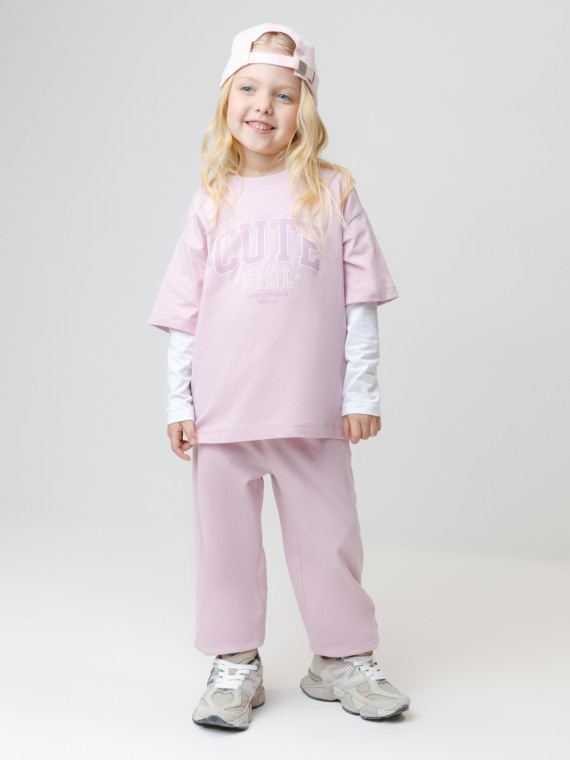 

Брюки для девочек CROCKID, КР 400848, цвет - фиолетовый, Брюки