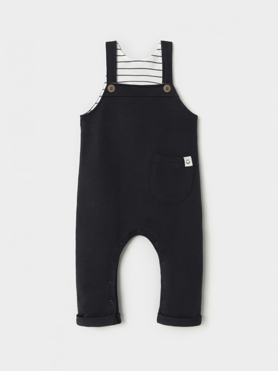 Полукомбинезон для мальчиков CROCKID КР 6561 цвет - темно-серый 1104₽