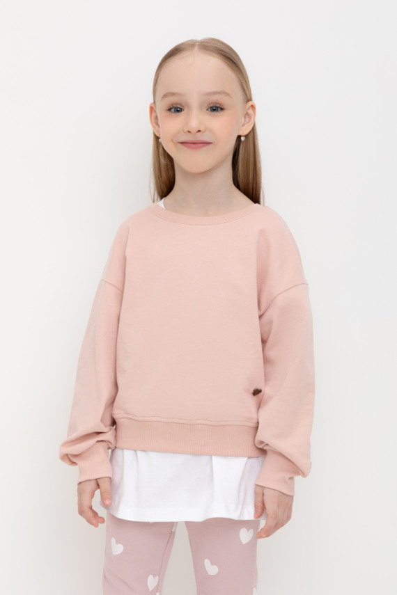 

Джемпер для девочек CROCKID, К 302119, цвет - розовый, Джемпер