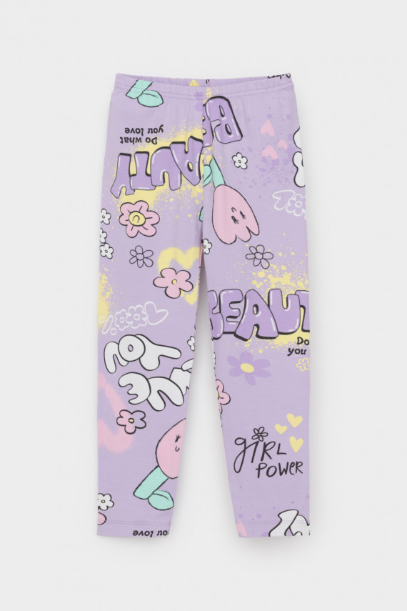 Лосины для девочки для девочек CROCKID КР 4074-1 цвет - фиолетовый 499₽