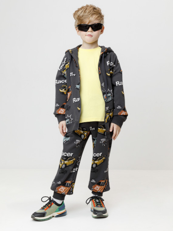 Брюки для мальчиков CROCKID КР 400924 цвет - темно-серый 1699₽