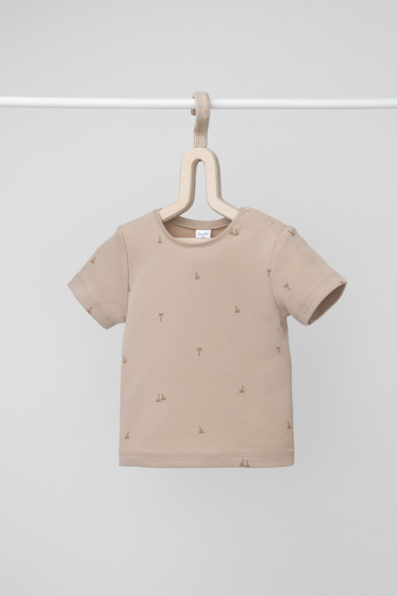 

Футболка для новорожденных CROCKID, К 301156, цвет - бежевый, Футболка