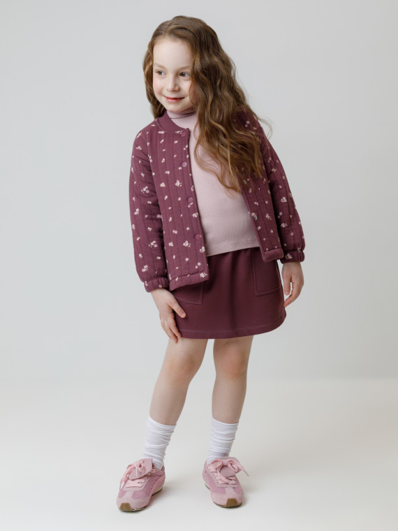 Юбка для девочек CROCKID КР 7149 цвет - бордовый 959₽