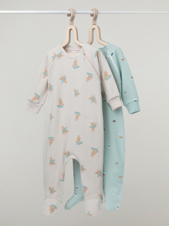 Комбинезон для новорожденных CROCKID К 6444-2уп цвет - голубой 1439₽