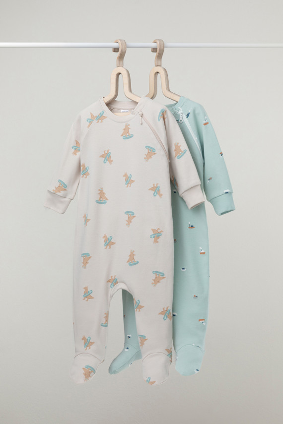 Комбинезон для новорожденных CROCKID К 6444-2уп цвет - голубой 1601₽