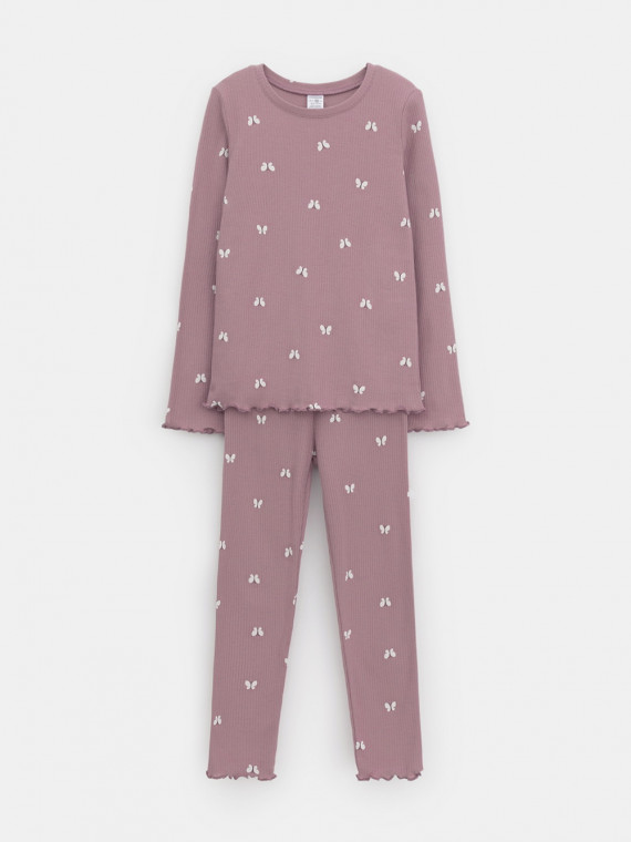 

Пижама для девочек CROCKID, К 1618, цвет - розовый, Пижама