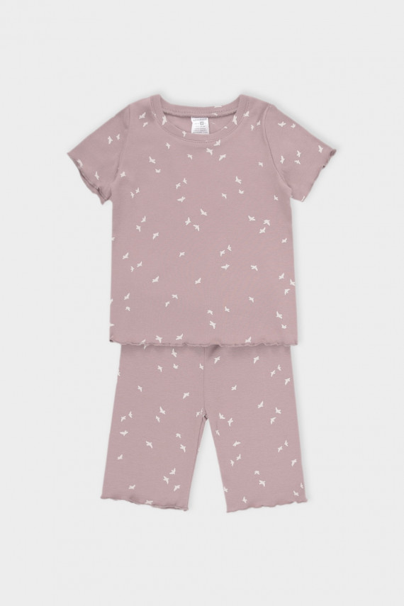 

Пижама для девочек CROCKID, К 1632-1, цвет - кофейный, Пижама