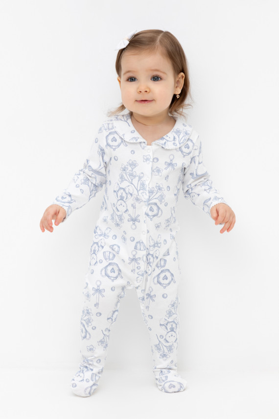 

Комбинезон для новорожденных CROCKID, К 6516, цвет - сахар, Комбинезон