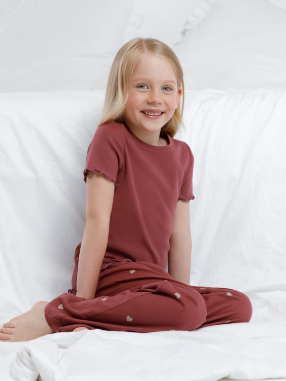 

Пижама для девочек CROCKID, К 1636, цвет - коричневый, Пижама