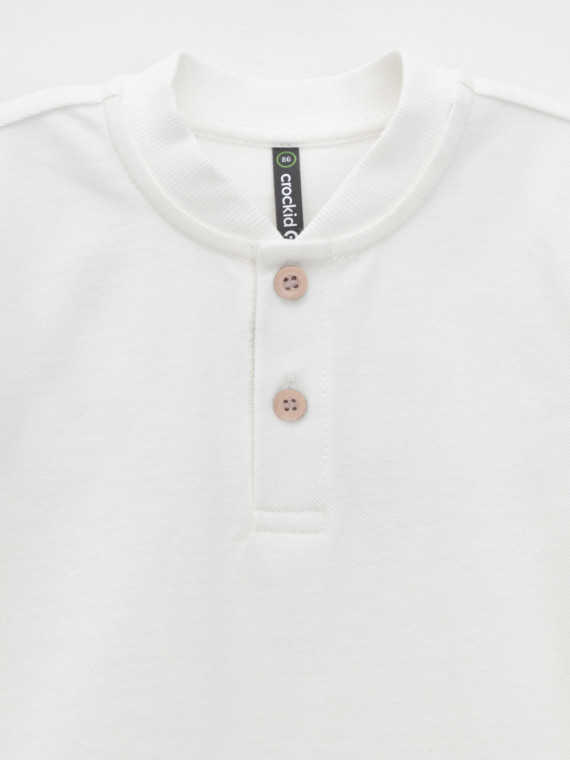 

Футболка для мальчиков CROCKID, КР 302584, цвет - сахар, Футболка