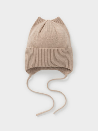 Шапка для девочки, артикул: КВ 20444, цвет: бежевый