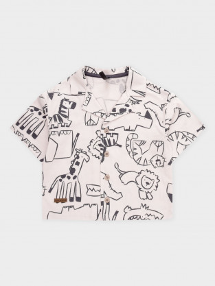 Рубашки для мальчика, артикул: КР 303089, цвет: светло-бежевый