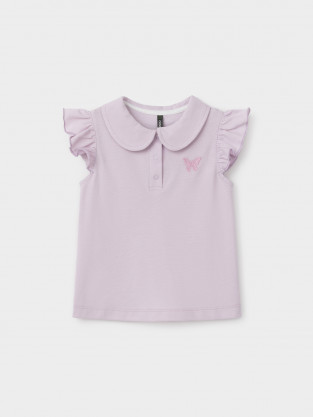 Футболка для девочки, артикул: КР 302935, цвет: фиолетовый