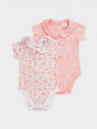Боди для новорожденных, артикул: К 6540-2уп, цвет: розовый