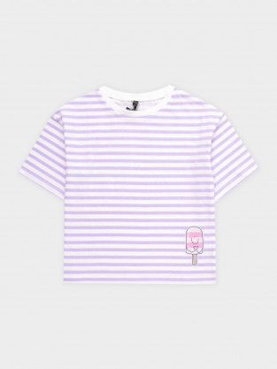 Футболка для девочки, артикул: КР 302940, цвет: фиолетовый