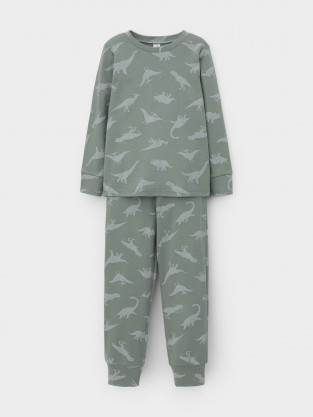 Пижама для мальчика, артикул: К 1552, цвет: зеленый