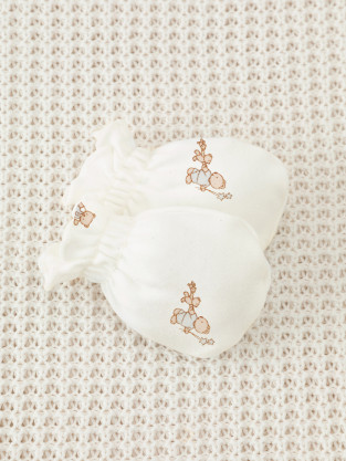 Рукавички для новорожденных, артикул: К 8506, цвет: сахар