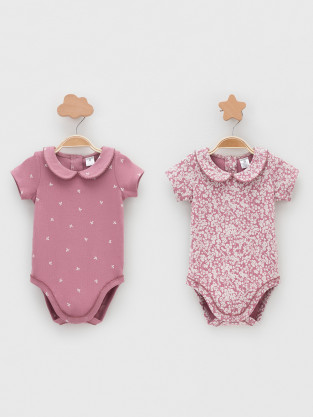 Боди для новорожденных, артикул: К 6540-2уп, цвет: розовый