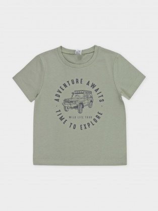 Футболка для мальчика, артикул: К 302298, цвет: хаки