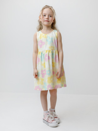 Платье для девочки, артикул: КР 5976, цвет: желтый